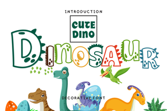Design Your Project with a Dinosaur Font