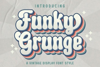 Free & Bold Funky Grunge Fonts for Creative Projects