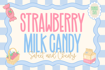 A Strawberry Milk Candy Font Design Guide