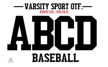 Army Font Designs for Varsity Sport Projects