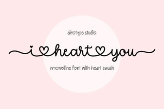 The "i Heart You" Font for Creative Projects