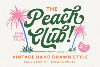 Peach Club Font: a Creative Design Resource