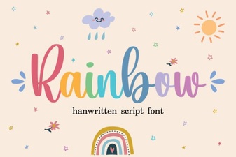 Rainbow Font Design for Fun and Creative Projects